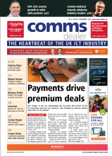 Front cover of the Comms Dealer Magazine
